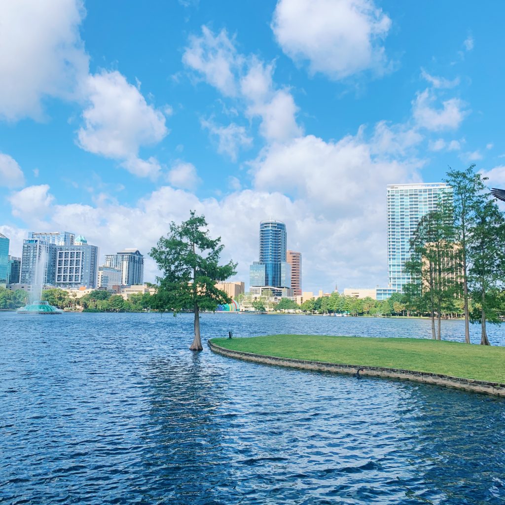 Le lac et le centre ville à voir à Orlando